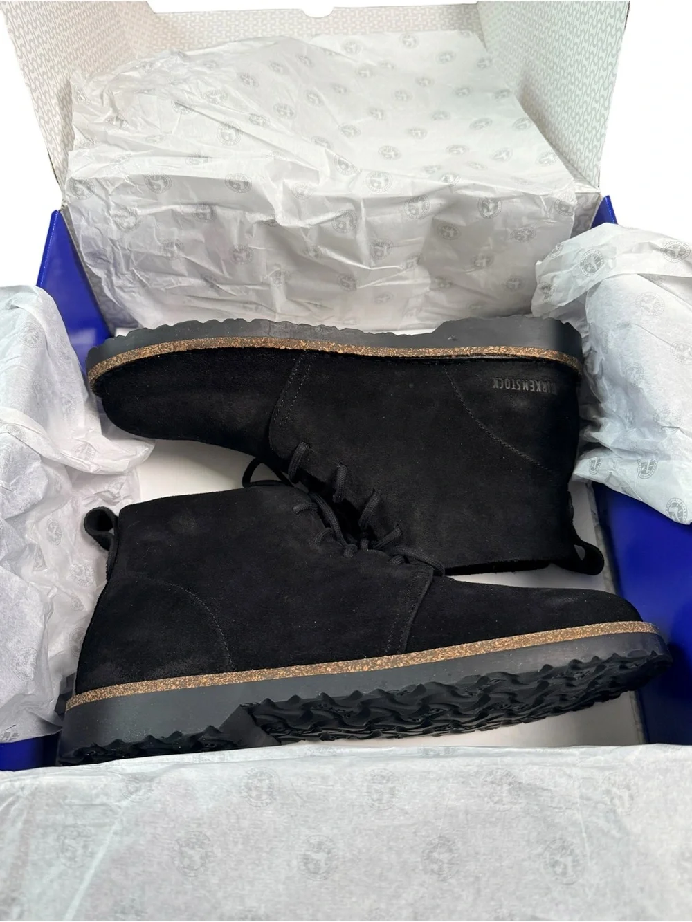 NIB Birkenstock Uppsala Chukka Black Suede Boots 41